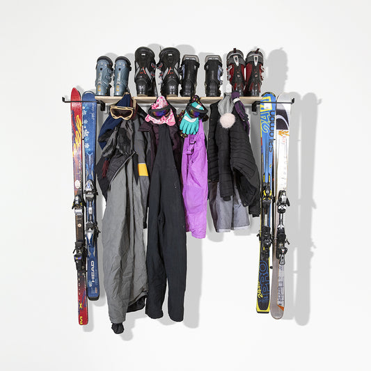 SHEDorize Ski/Snowboard Shelf with 10 Hooks, 48"