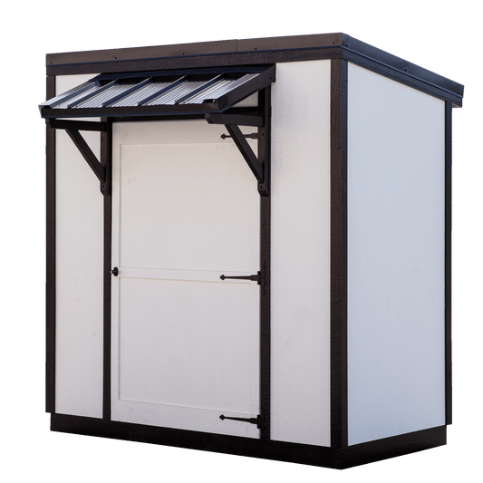 4' x 8' Skillion Roof Storage Shed Kit