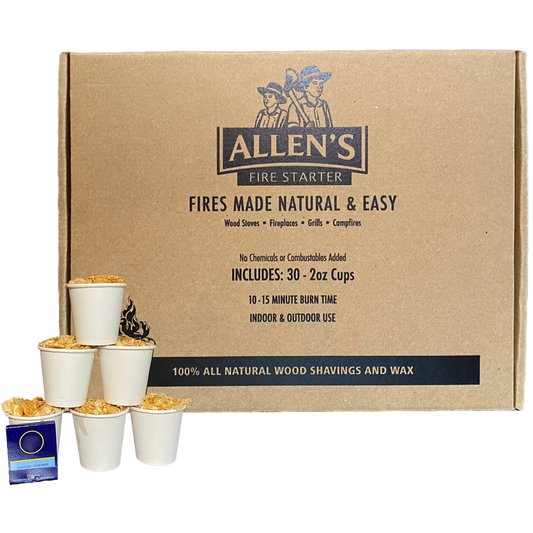 Allen's Firewood 2oz Firestarter Cups - 30 Count