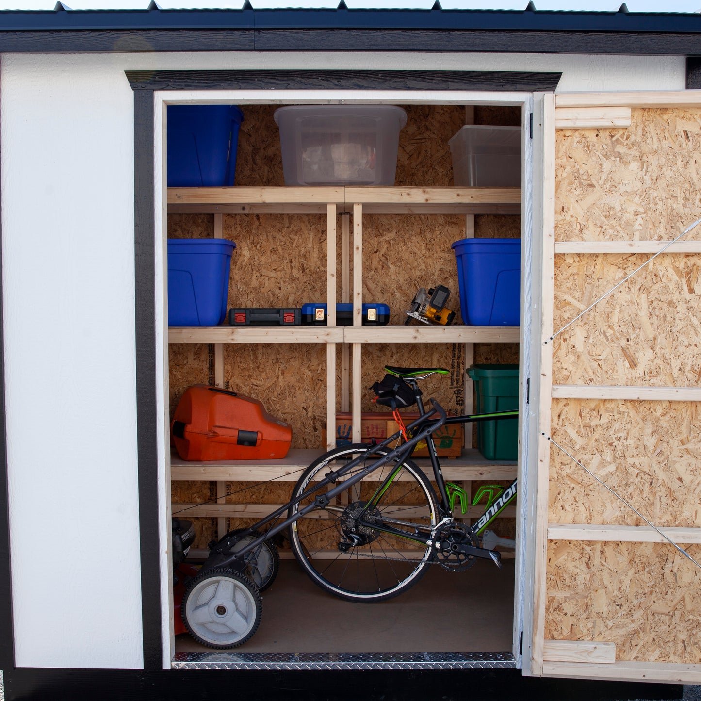 4' x 8' Wall Hugger Storage Shed Kit