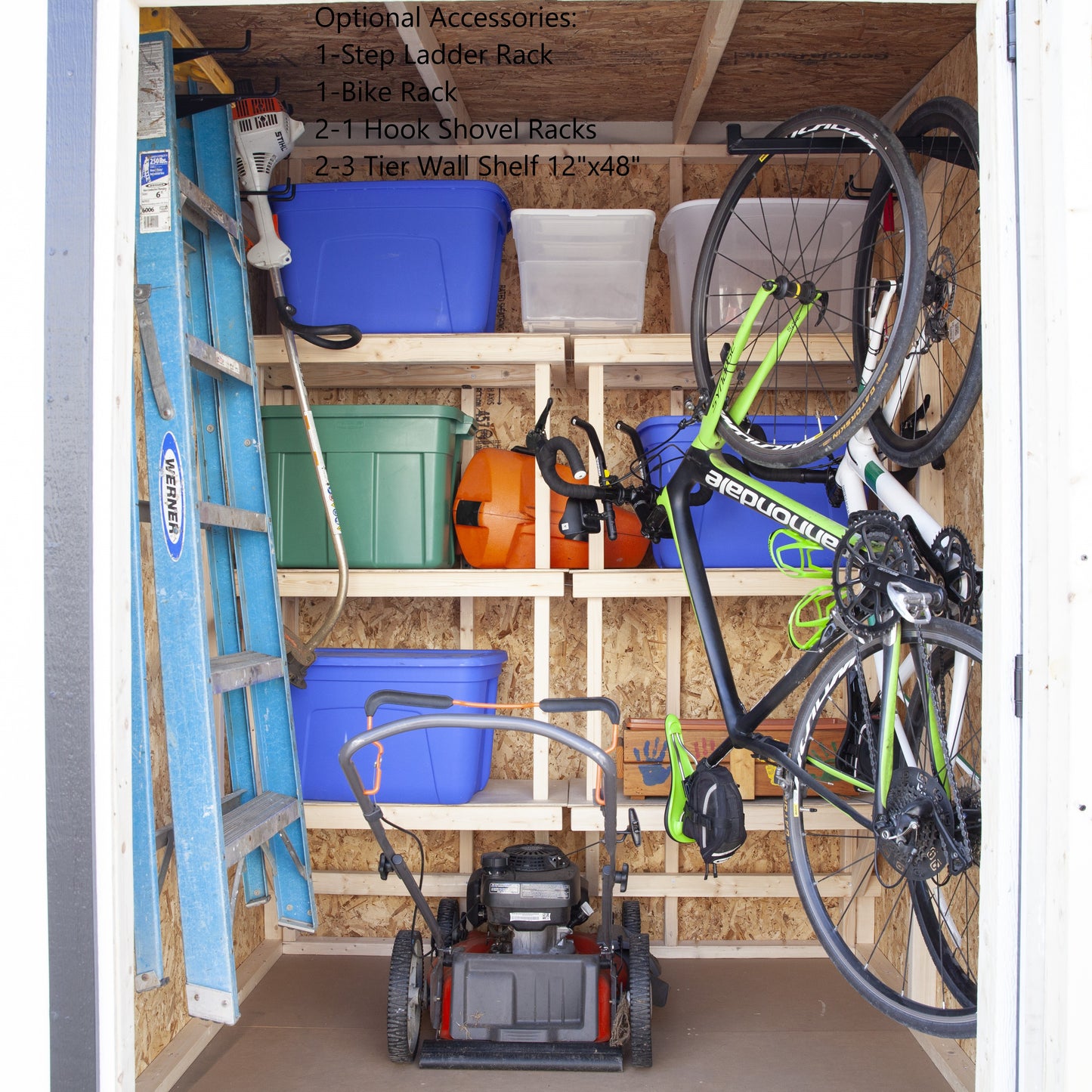 6' x 6' Wall Hugger Storage Shed Kit
