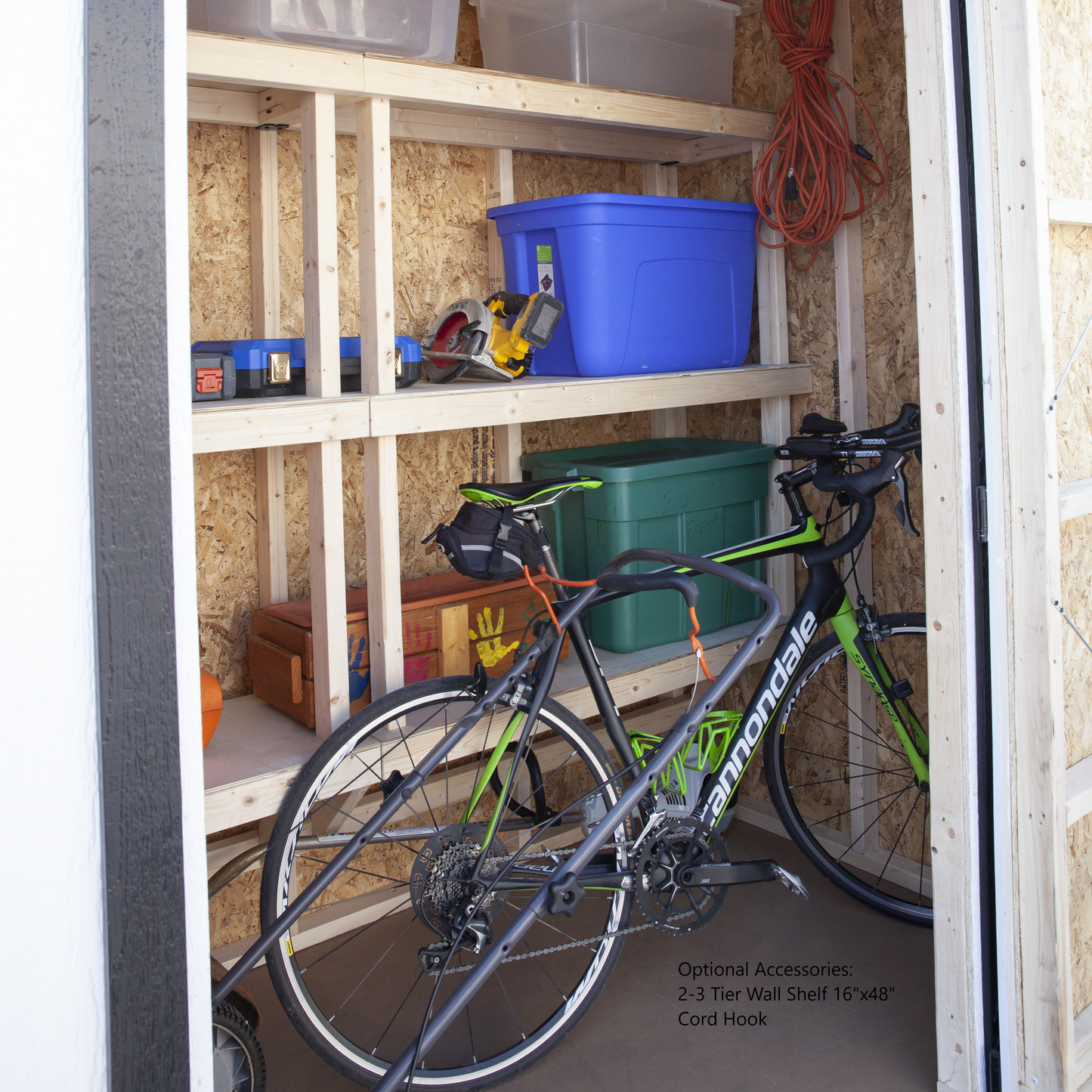 4' x 8' Wall Hugger Storage Shed Kit
