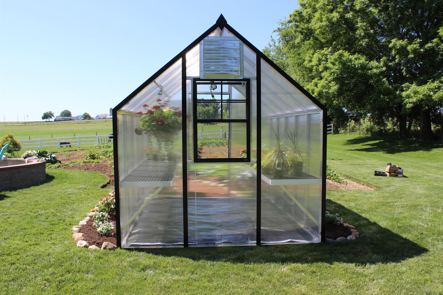 6'x 8' Aluminum Garden Greenhouse Kit